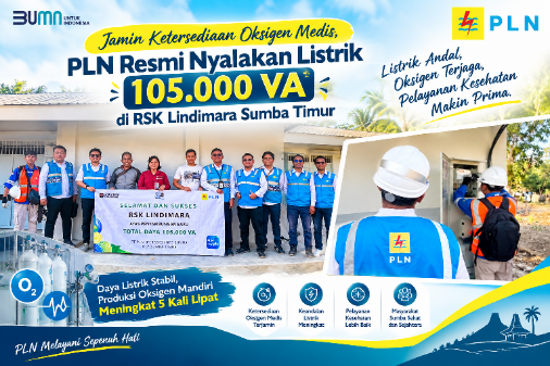 Jamin Ketersediaan Oksigen Medis, PLN Resmi Nyalakan Listrik 105.000 VA di RSK Lindimara Sumba Timur