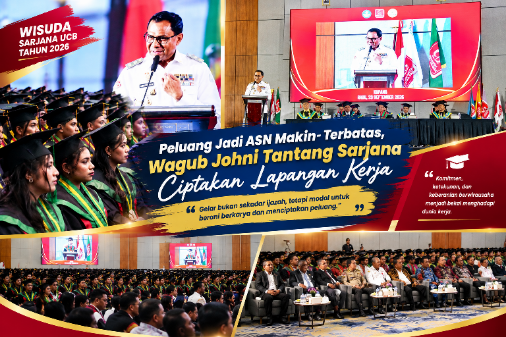Peluang Jadi ASN Makin Terbatas, Wagub Johni Tantang Sarjana Ciptakan Lapangan Kerja