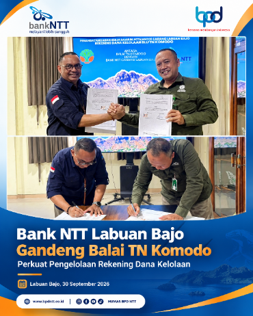 Bank NTT Labuan Bajo Gandeng Balai TN Komodo, Perkuat Pengelolaan Dana Kelolaan
