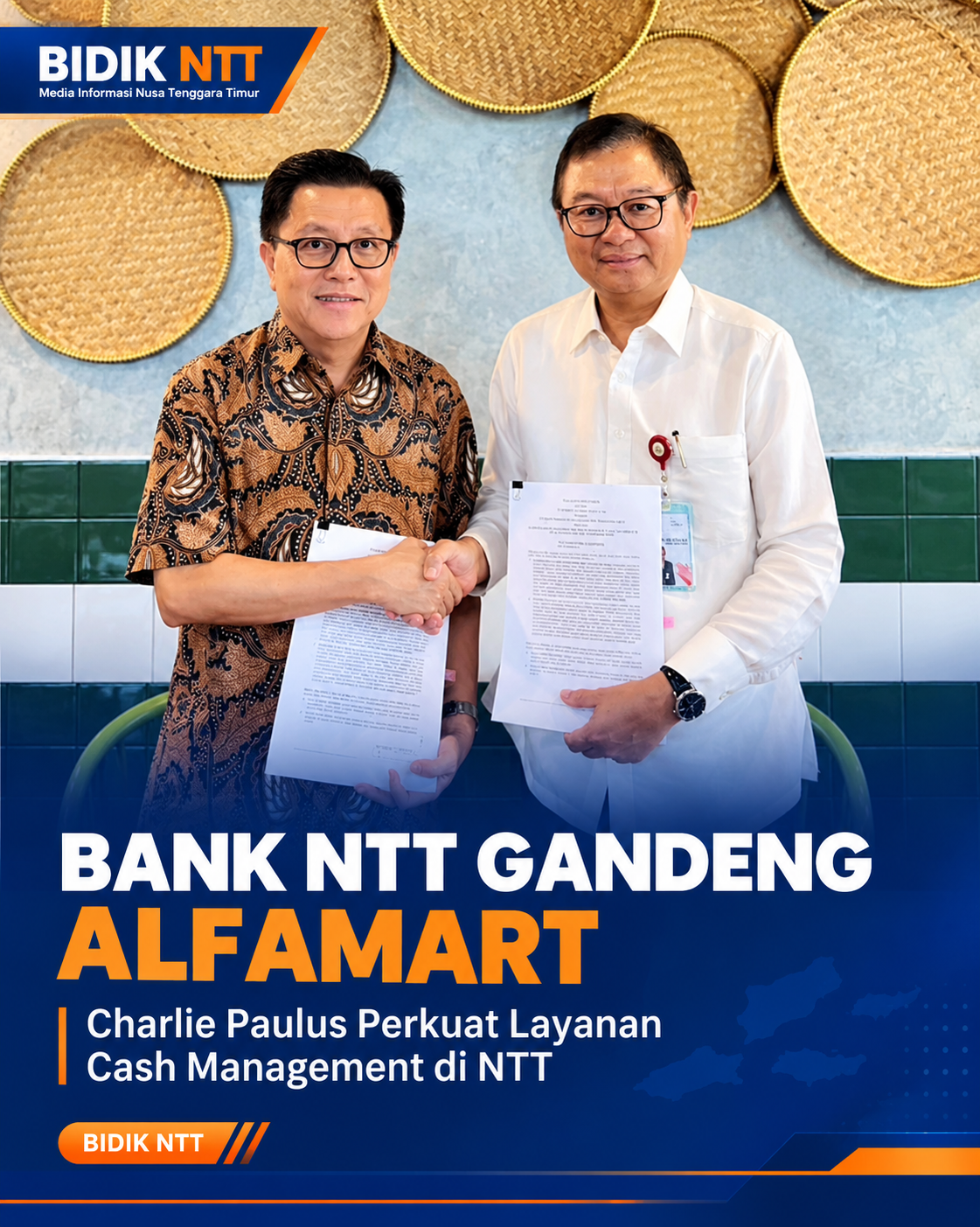 Bank NTT Gandeng Alfamart, Charlie Paulus Perkuat Layanan Cash Management di NTT