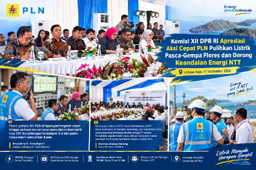 Komisi XII DPR RI Apresiasi Aksi Cepat PLN Pulihkan Listrik Pasca-Gempa Flores dan Dorong Keandalan Energi NTT